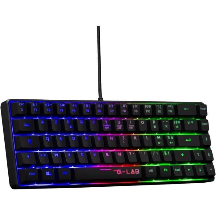 Tastiera da gioco - THE G-LAB - KEYZ-HYDROGEN/FR - Membrana nera al 60%.