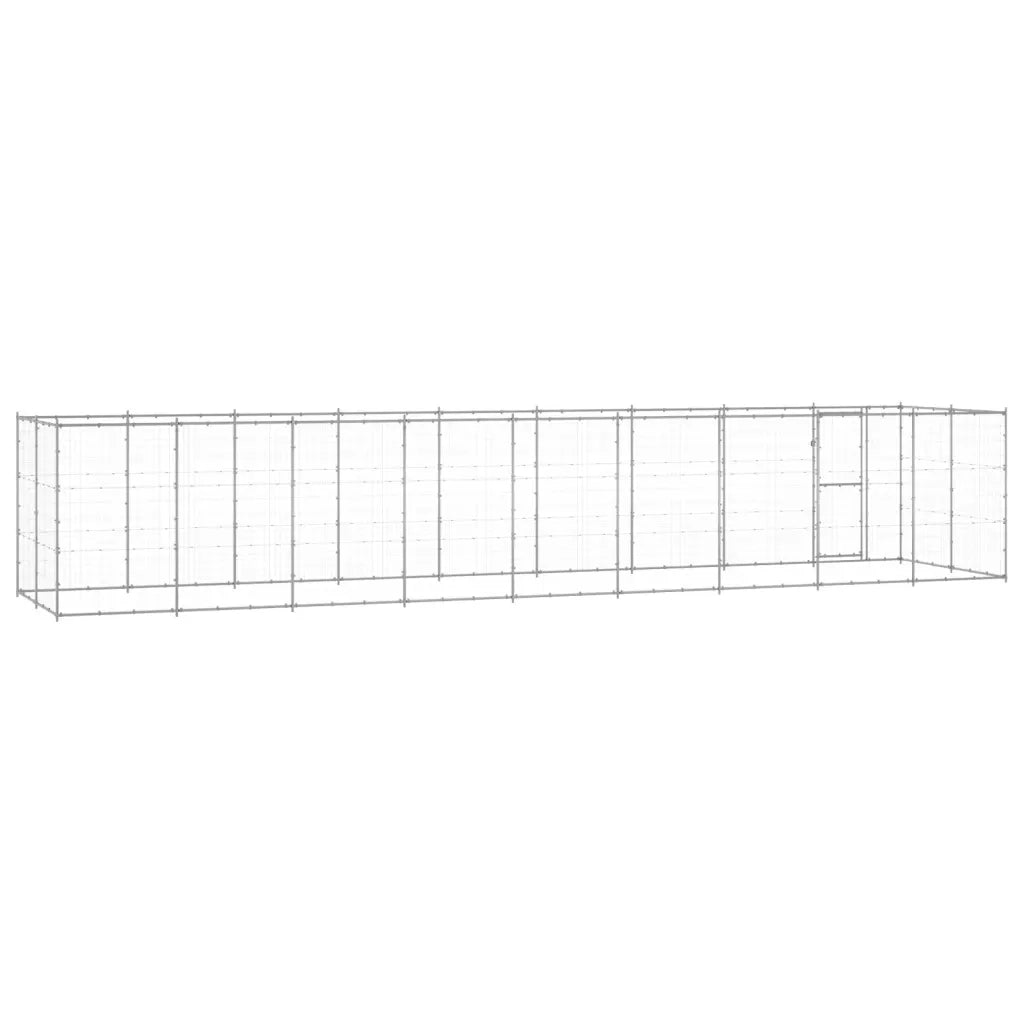 Gabbia per Cani da Esterno in Acciaio Zincato 21,78mÂ² cod mxl 59979