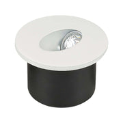 Faretti Segnapasso Led 3W da incasso per esterno Round 3000K a ghigliottina 3000