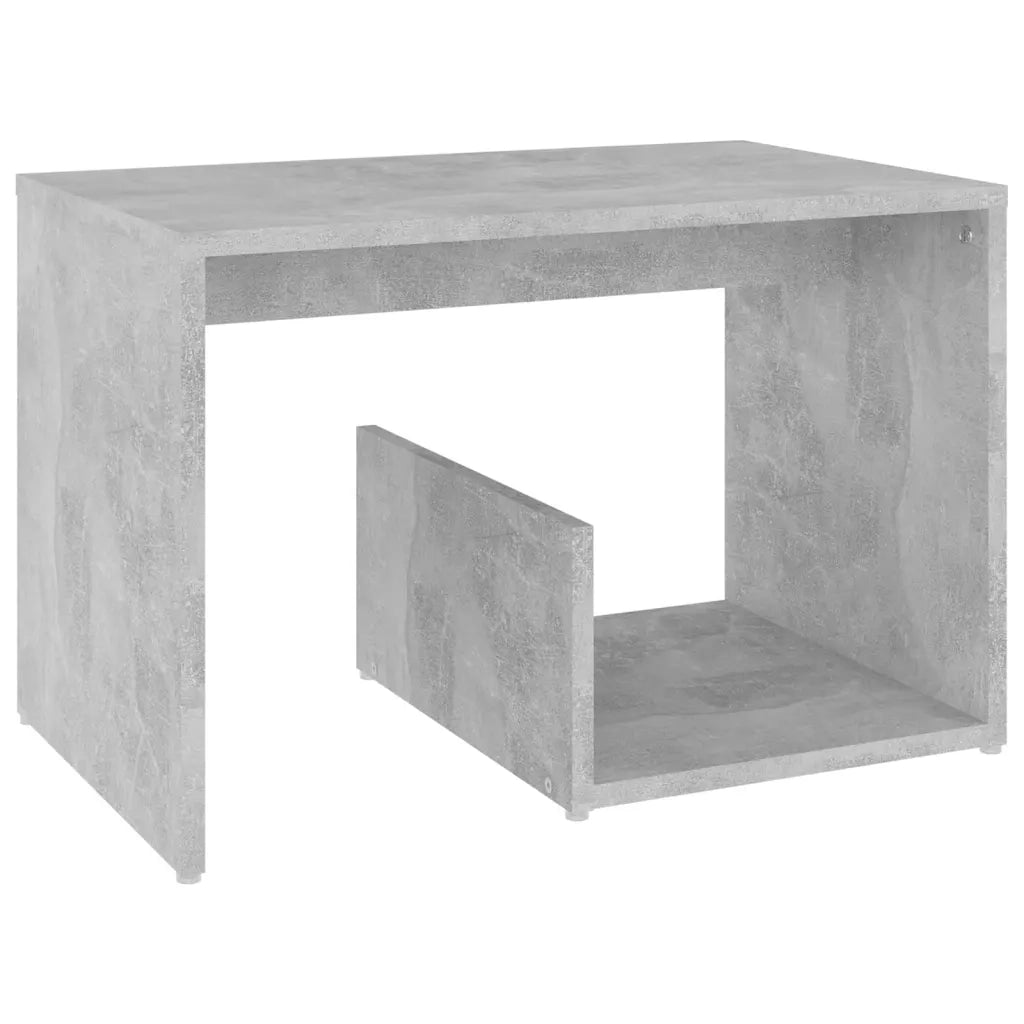 Tavolino Grigio Cemento 59x36x38 cm in Truciolato cod mxl 19281
