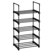 Scarpiera VALORA - Ripiano in metallo nero per corridoio, LSA005B02