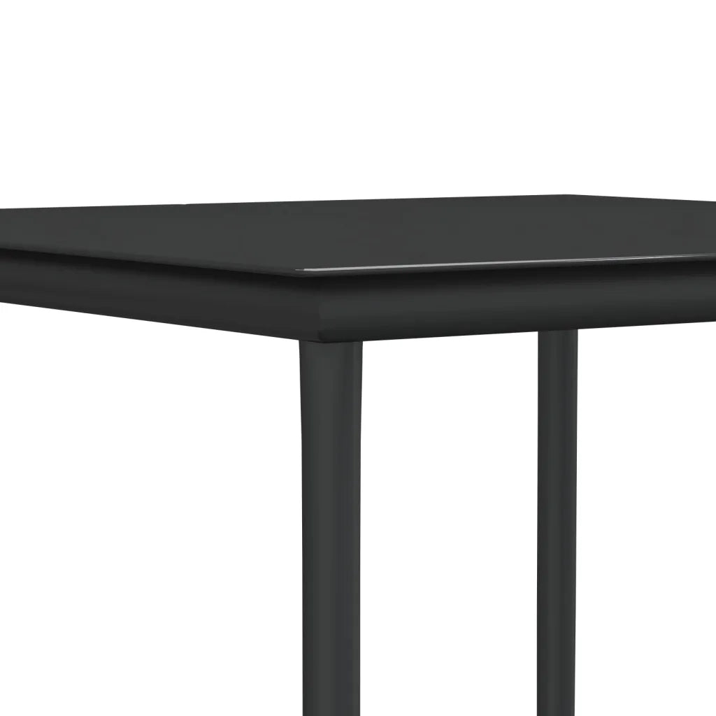 Set Pranzo da Giardino 5pz | Set Salotto da Giardino con Cuscini in Polyrattan e Acciaio