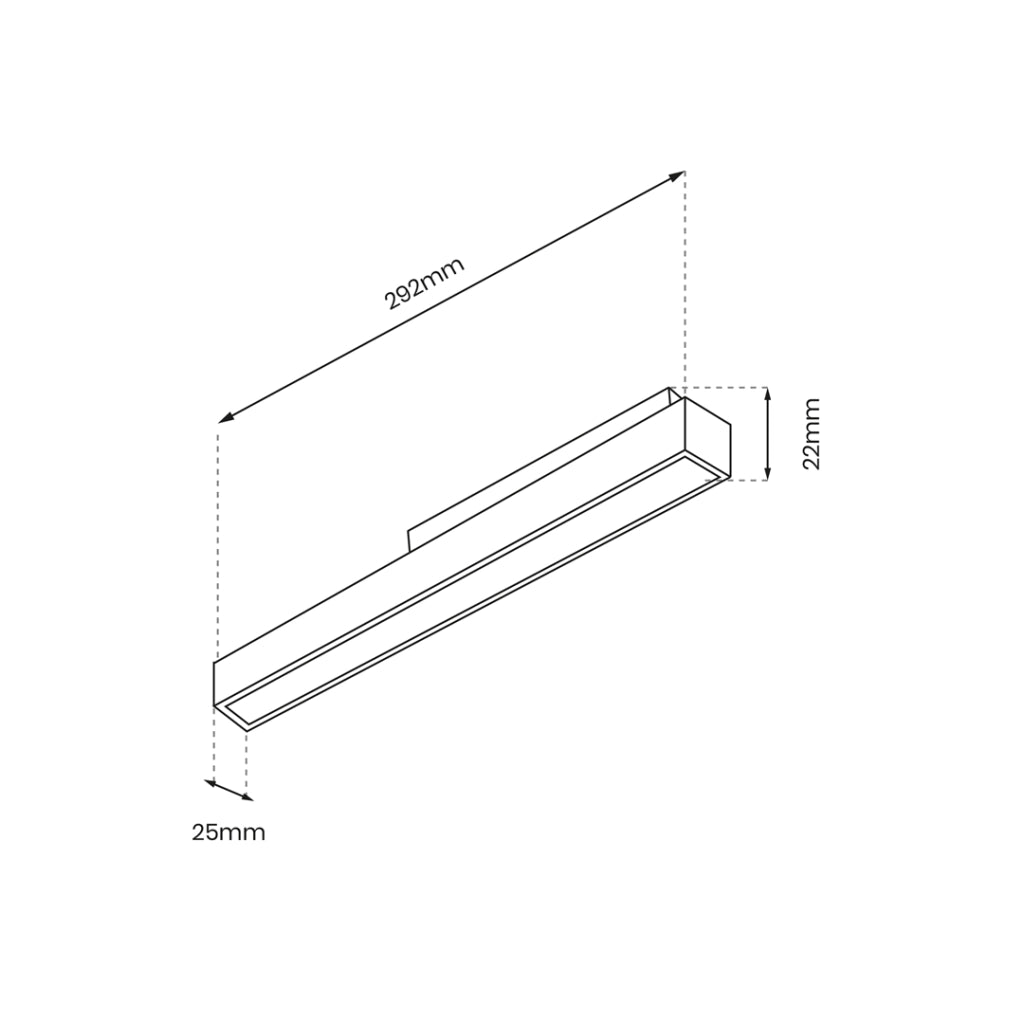 Sospensione spot binario magnetico 48V LED 14W nero