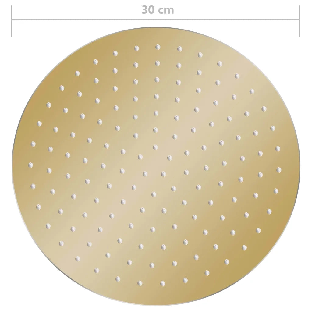 Testa Doccia a Pioggia in Acciaio Inox 30 cm Rotonda Oro CFW9777892