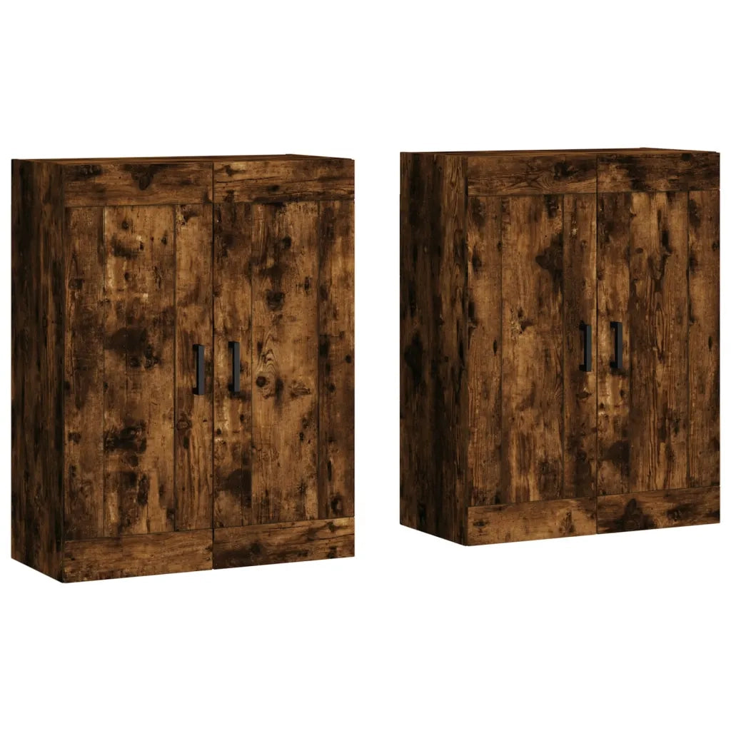 Armadietti a Parete 2 pz Rovere Fumo in Legno Multistrato CFW8481335