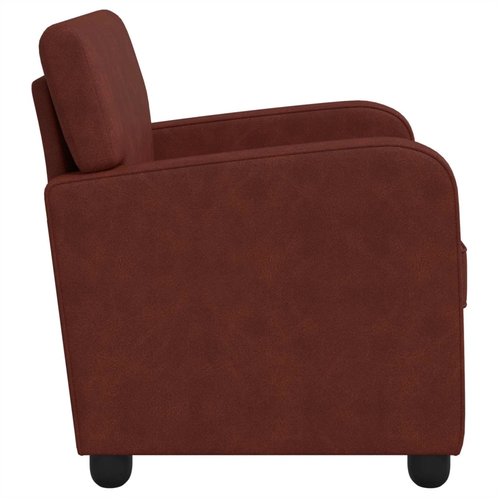 Poltrona Marrone antico lucido Similpelle 42043440