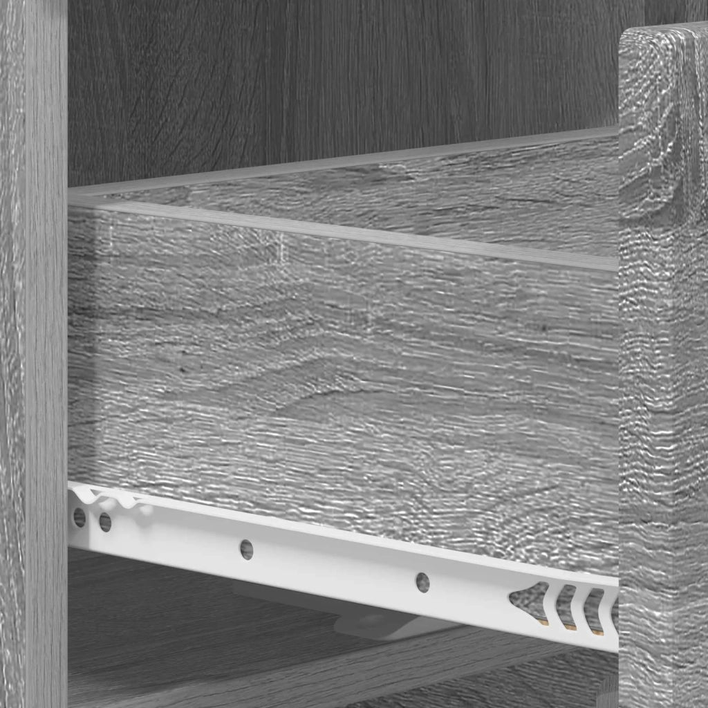 Armadio da Notte Sonoma grigio 33,5 x 34,5 x 60 cm 8011435