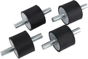 Silencianti a 40mm - Dampened Vibrations - Montanti di Gomma - Dampatori di Vibrazioni - Controllo del Rumore - Materiale Duraturo di Alta Qualità - Dampened Vibrations Absorber