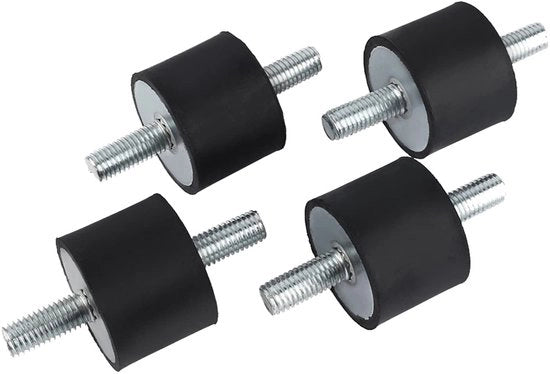 Silencianti a 40mm - Dampened Vibrations - Montanti di Gomma - Dampatori di Vibrazioni - Controllo del Rumore - Materiale Duraturo di Alta Qualità - Dampened Vibrations Absorber