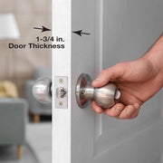 Blocco e rafforzamento della porta 2-1/8 in. x 2–3/8 pollici. x 1-3/4 in. acciaio inossidabile inciso - tecnologia di sicurezza duratura blocco di porta per la stoppatura di perdite di calore