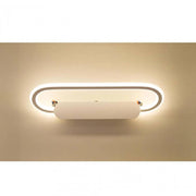Trade Shop - Applique Led Lampada Da Specchio 16w Ovale Bagno Luce 3000k 6500k 4000k 45cm F06 - -bianco Naturale      -