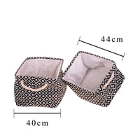 Set 2 Contenitori Tessuto 44x28H cm