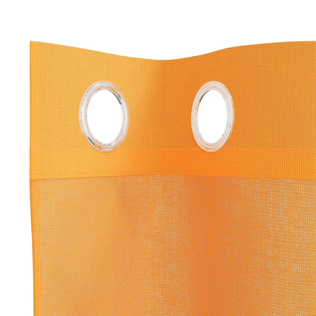 vidaXL Tende in Voile con Occhielli 2 pz Arancio 140x245 cm