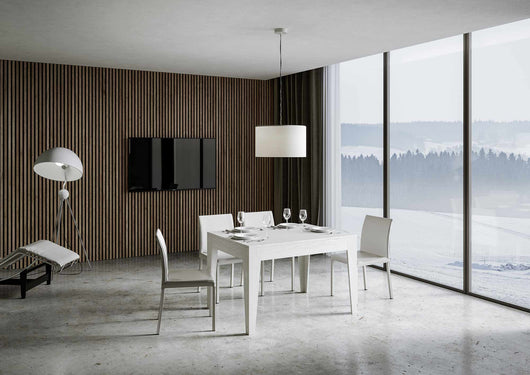 Tavolo Allungabile 120-180x90x77 cm Cico Bianco Frassino