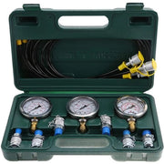 Kit di test di pressione idraulica - Drukmeter 63 mm - Tubo di test 1500 mm - Connettore di test G1/4 - Adatto per macchine da costruzione - Compreso 3 drummeter