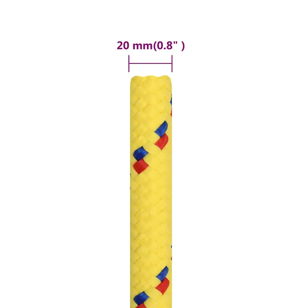 Corda per barca Gialla 20 mm 100 m in Polipropilene 152634