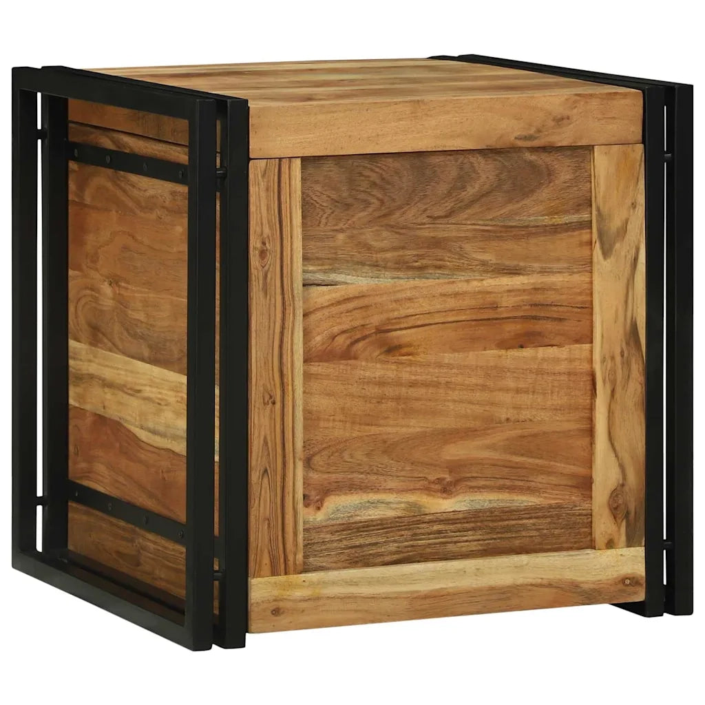 Scatola di Stoccaggio 50 x 50 x 50 cm Legno di Acacia Massello 4016744