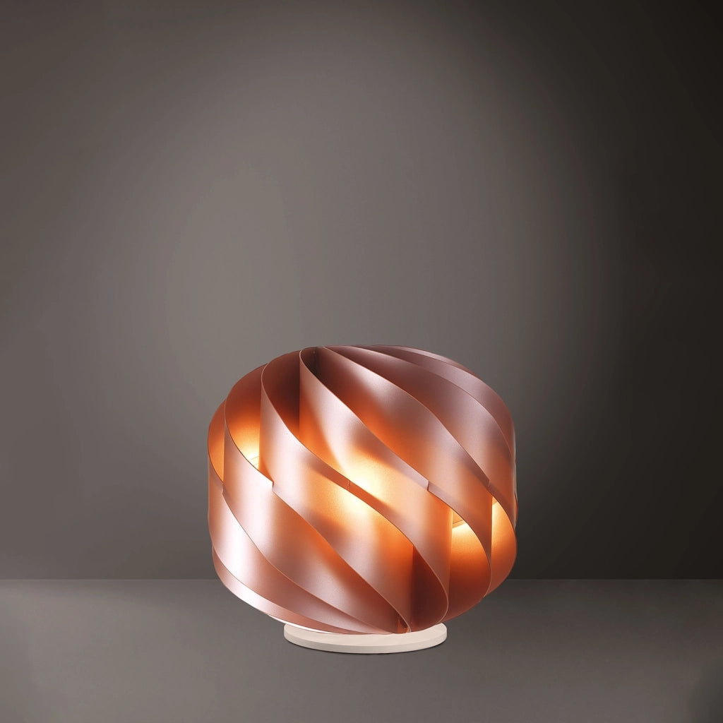 Lampada Da Scrivania Moderna Globe Polilux ® Rame 1 Luce E27 D40Cm