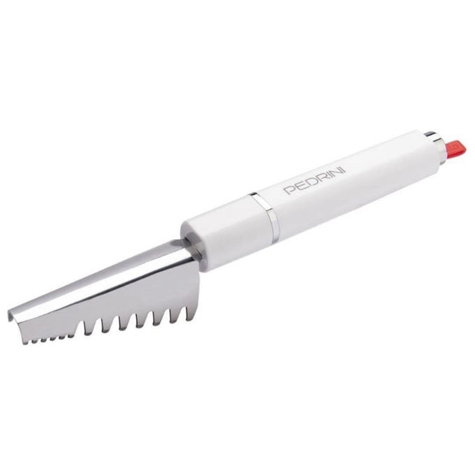 Pedrini squamapesce in acciaio inossidabile cromato, utensile da cucina, linea Lillo, antiruggine