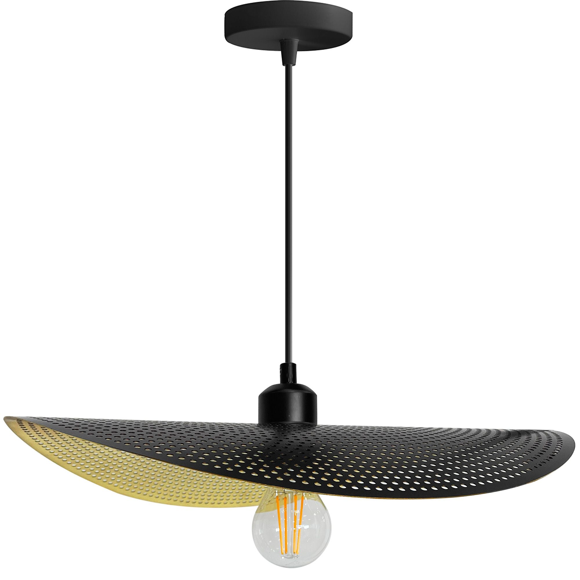 Lampada Da Soffitto APP1469-1CP Black/gold