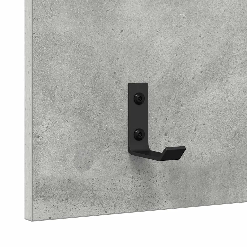 Appendiabiti a muro Grigio cemento 40 x 10 x 90 cm CFW6726135