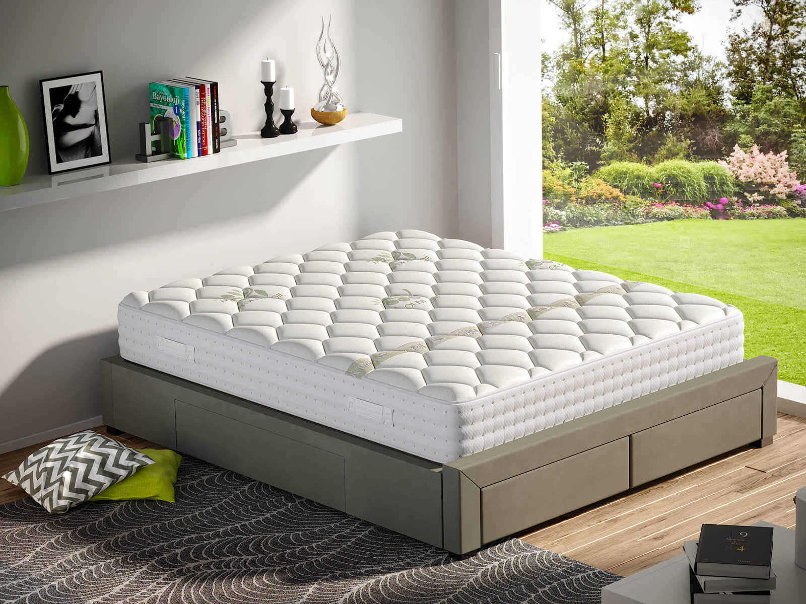 Materasso Matrimoniale in Memory e Molle 160x190 cm Oil H25 Valiani Isabel