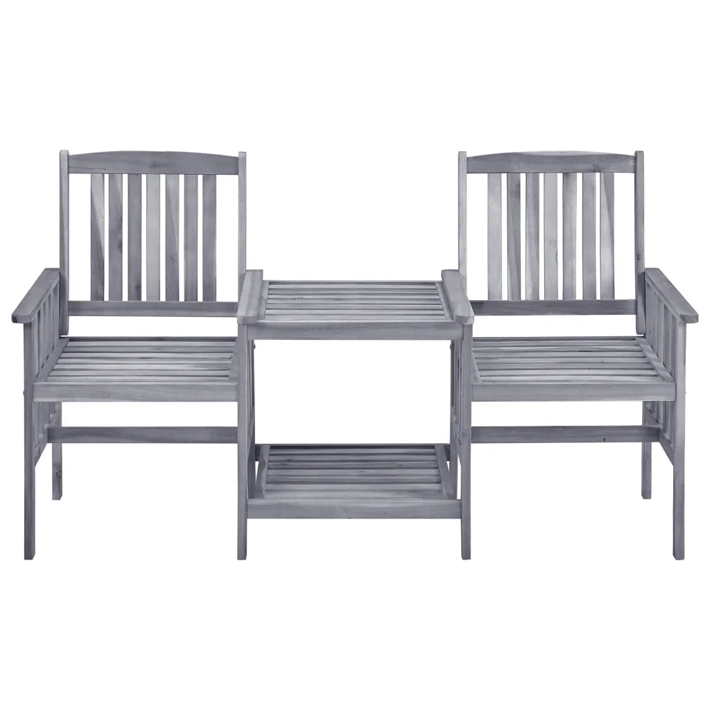 Sedie da Giardino con Cuscini e Tavolino in Massello di Acacia cod mxl 40111
