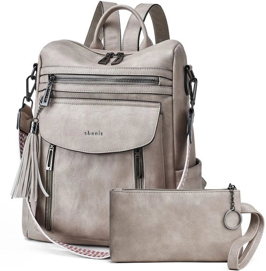 Borsa a Spalla e Portafoglio per Donne, Borsa da Viaggio in Pelle, Borsa da Viaggio Stilosa, Borsa a Spalla Regolabile, 31,75 x 12,7 x 33 cm