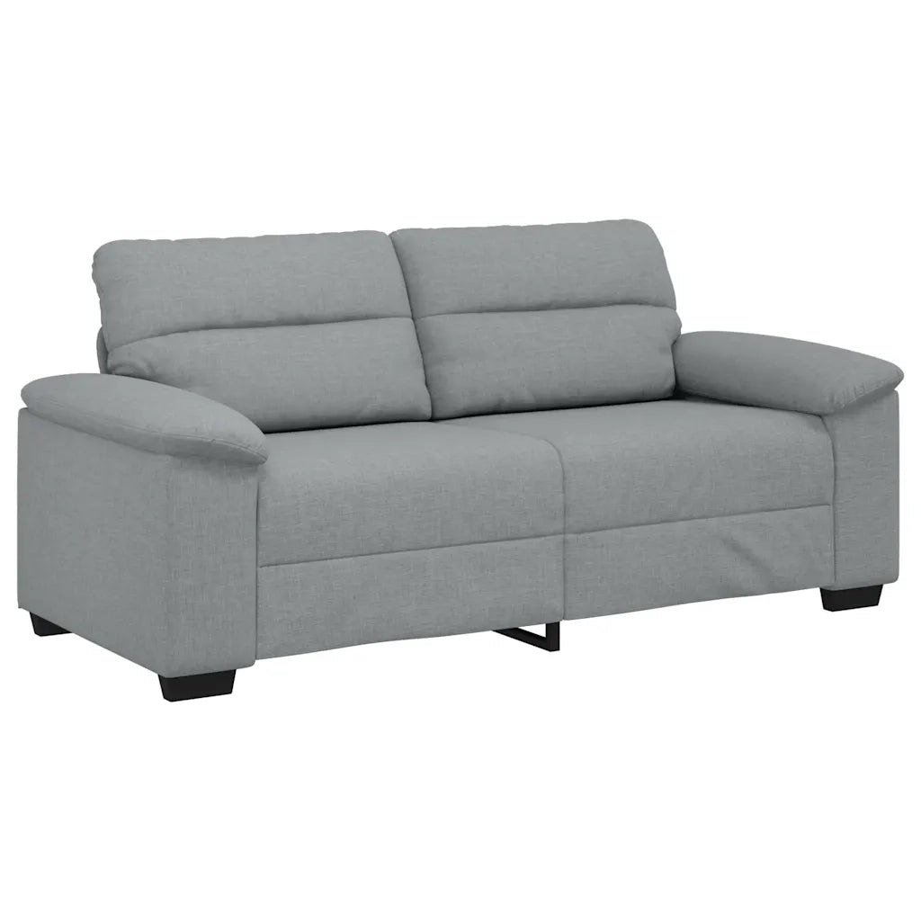 vidaXL Divano a 2 Posti Grigio Chiaro 140 cm in Tessuto