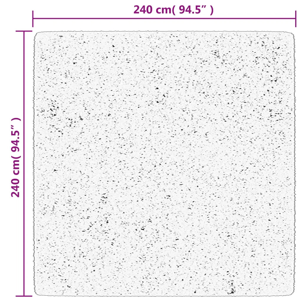 Tappeto a Pelo Corto HUARTE Morbido e Lavabile Sabbia 240x240cm 375063