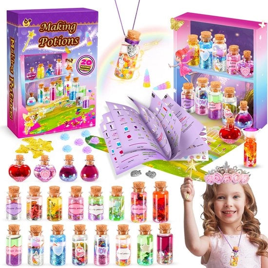 Set di attività creativa - Regalo per bambine - Set di attività per ragazze - Bevande magiche - Giocattoli per bambine - Oggetti magici - Inclusa guida di attività - Materiale per attività