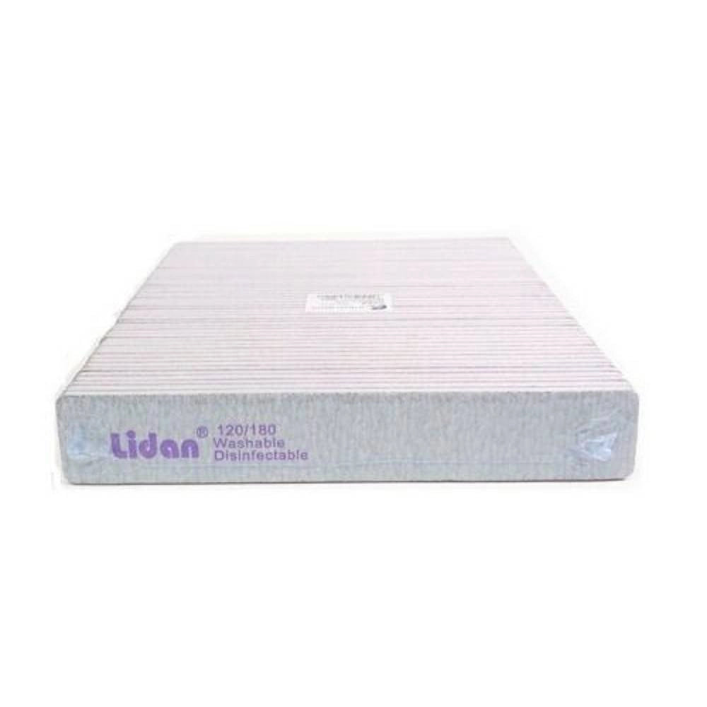 Trade Shop - 48 Lime Curve Rettangolari Grana 120/180 Ricostruzione Unghie Manicure -