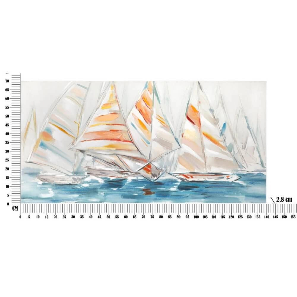 Dipinto su Tela Regata cm 140X70 - REGATA