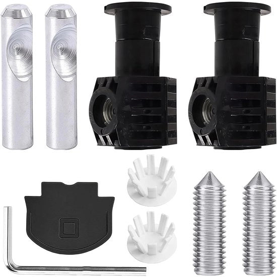 Set di fissaggio WC per toilette ad incasso: set di viti di fissaggio WC per installazione a parete - accessori per la riparazione di toilette con 75 caratteri.