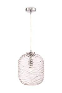 Lampada pendente Pendant in Metallo Dunas Cromo