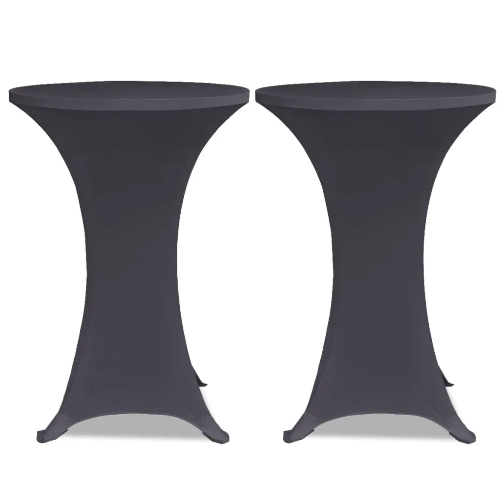 Copertura Elastica per Tavolo 70 cm Antracite 2 pz 131429