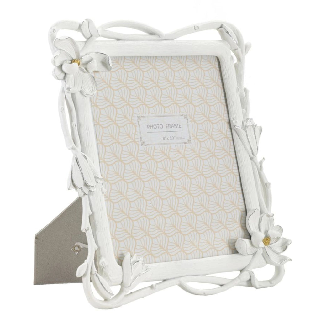 Portafoto Olistic 12, Bianco, Poliresina, 29,3x3x33,5 cm