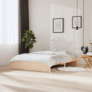 Giroletto senza Materasso-Struttura Letto in Legno Massello 160x200 cm 673591