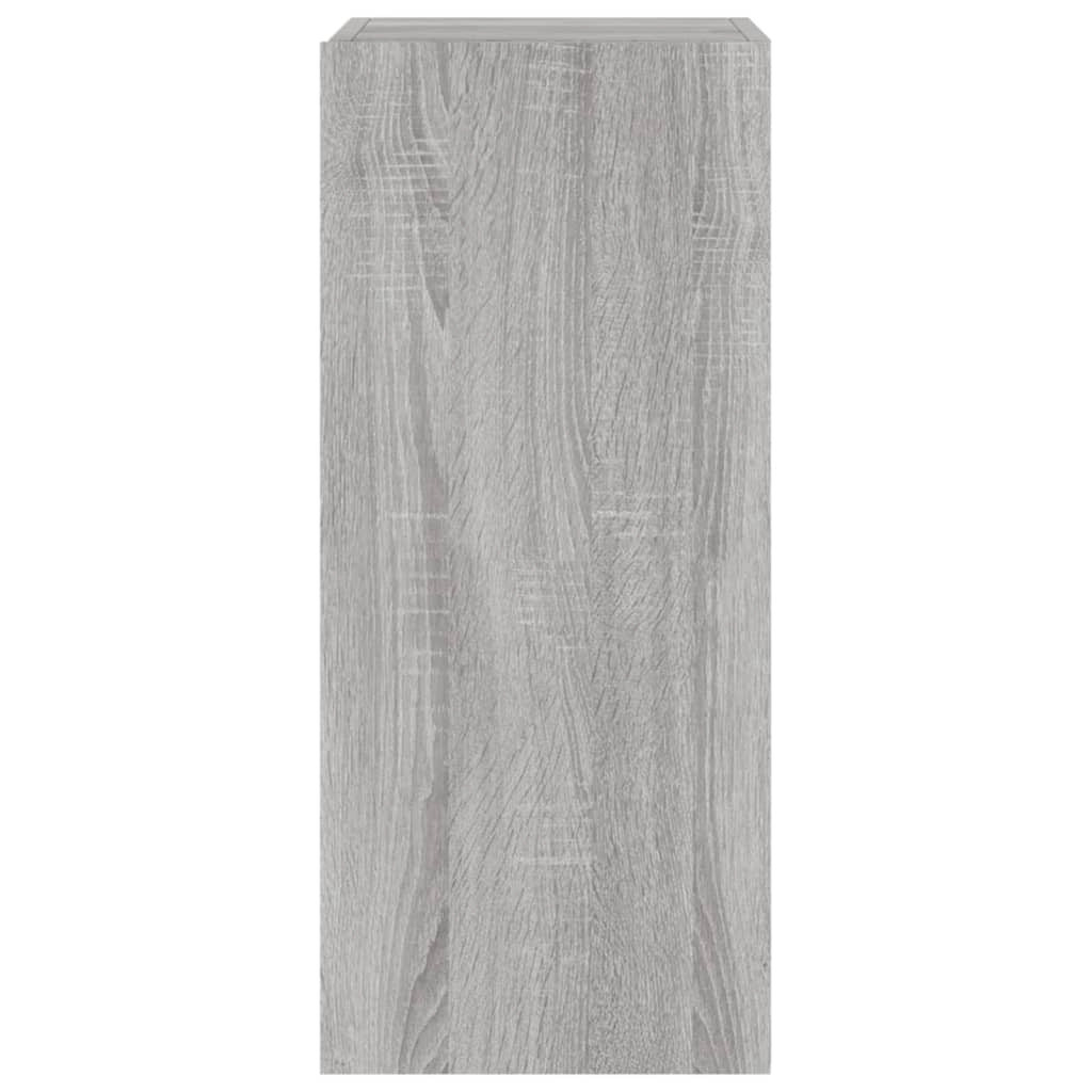 Mobile TV multimediale mensola TV credenza mobile TV sala da pranzo soggiorno camera da letto mobile a parete con luci LED Sonoma 30,5 x 35 x 70 cm grigio 02_0028045