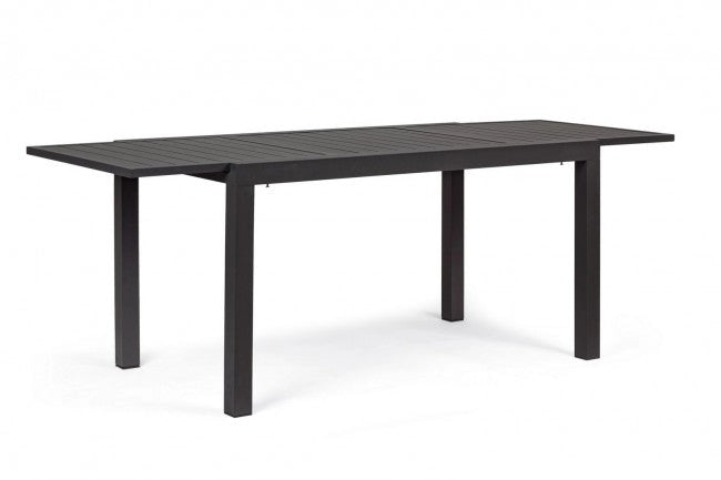 Tavolo Allungabile Hilde 140-210x77 cm Antracite in Alluminio