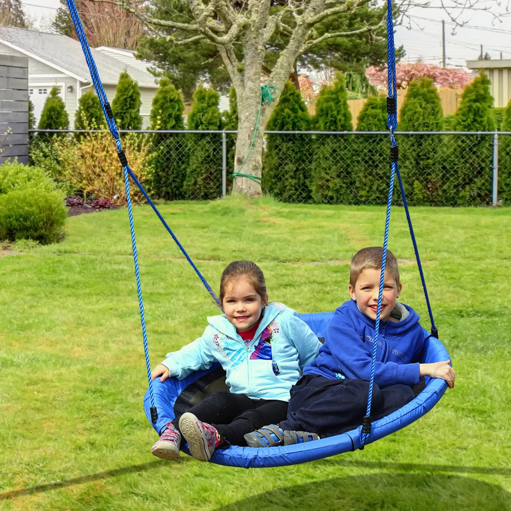 Altalena per bambini a nido ¨C zephmum ¨C 100x180 cm blu interno ed esterno