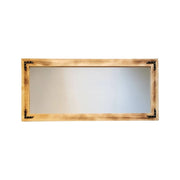 Verzuolo, Specchio Forma Rettangolare, 3x50h cm Marrone Noce