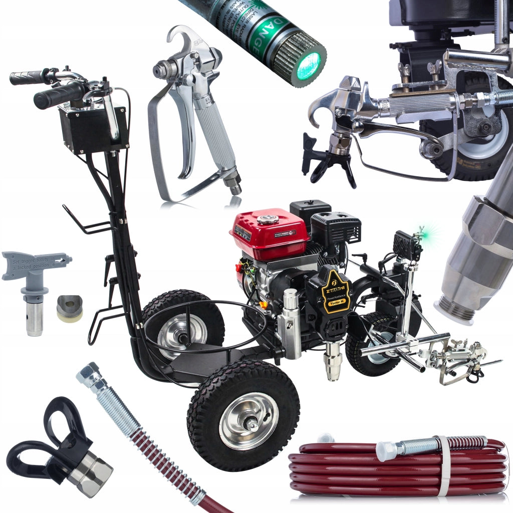 Traccialinee Stradale Zenthril PowerXcellence Vector M – Motore a Scoppio 7P | 23 MPa | 2,2 L/min | Ugello 215
