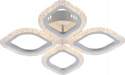 Plafoniera LED foglie bianca 4 luci dimmerabile Vargo