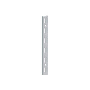 Cremagliera binario doppio - 200 cm. - grigio alluminio