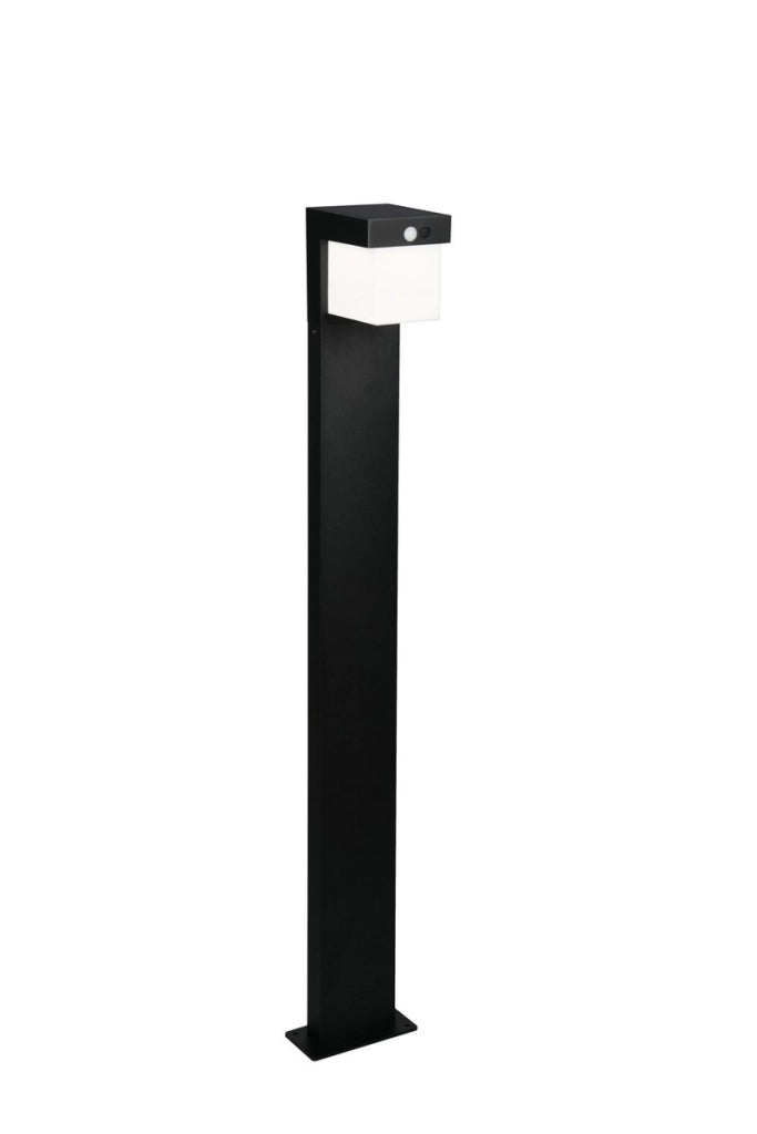 Paletto da giardino COLOMBO RL solare ibrido LED nero IP44