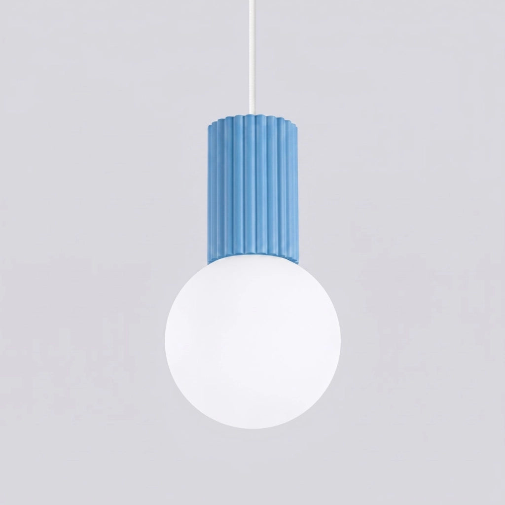 Lampada a sospensione HALO 1 azzurro
