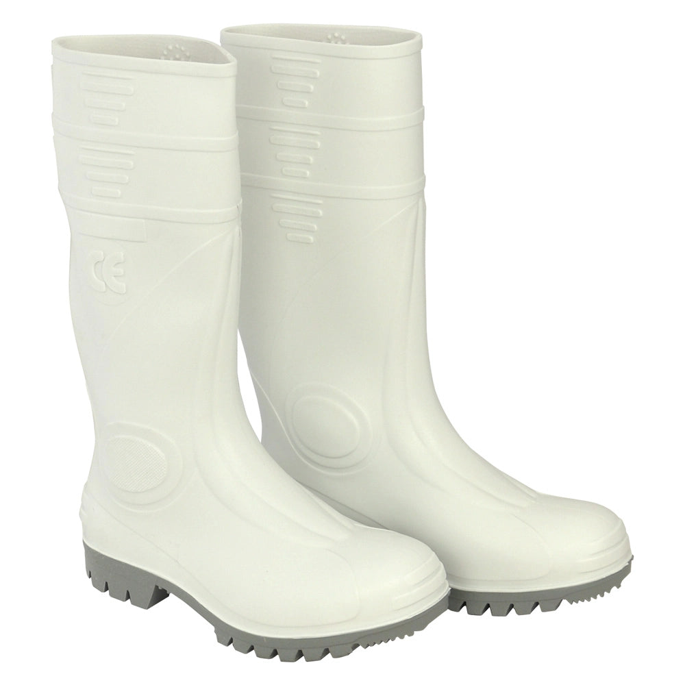 STIVALI ANTINFORTUNISTICA 'GINOCCHIO' N. 43 - colore bianco/grigio - MADE IN ITALY