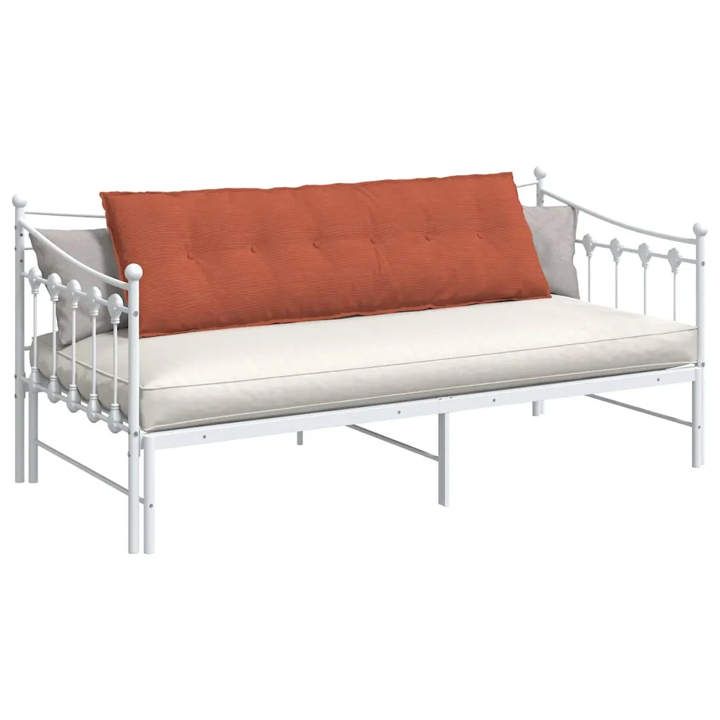 Cuscino per Schiena | Cuscino dorsale Rosso Arancio 160 x 50 cm Tessuto in Cords