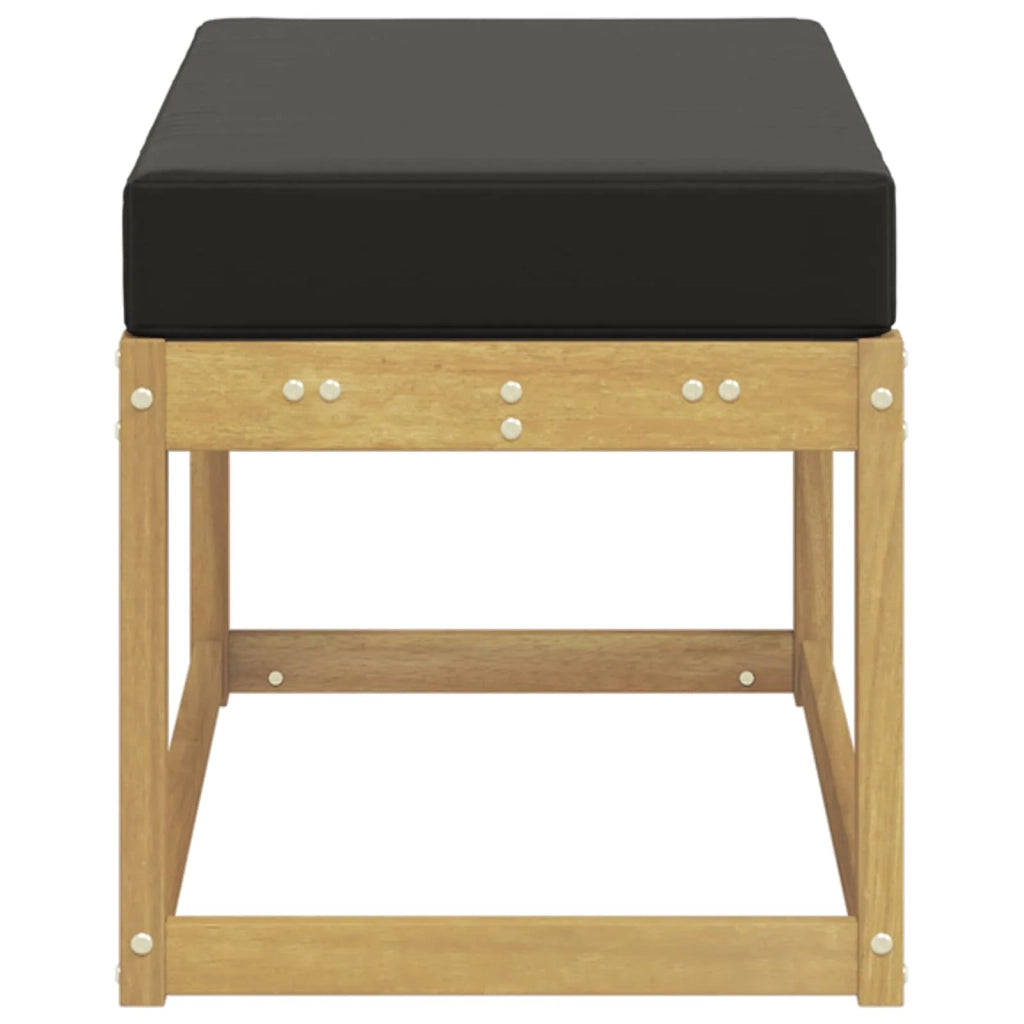 Panca da esterno con cuscino Bianco 80 x 43 x 45 cm 901672